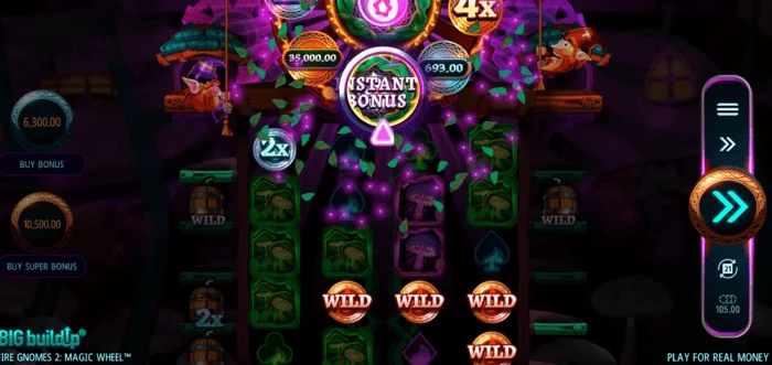Fire Gnomes 2 Magic Wheel – a varázskerék működés közben
